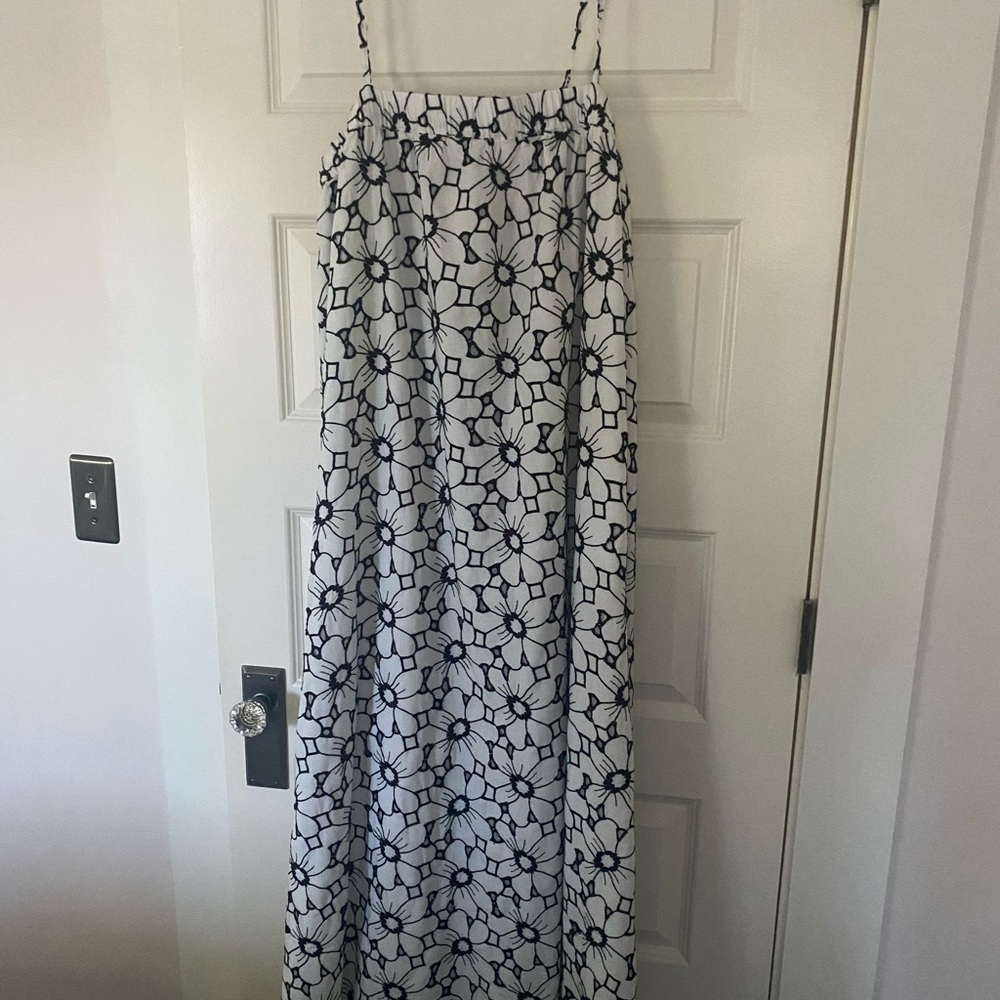 Topshop Eyelet Summer Maxi Dress Large